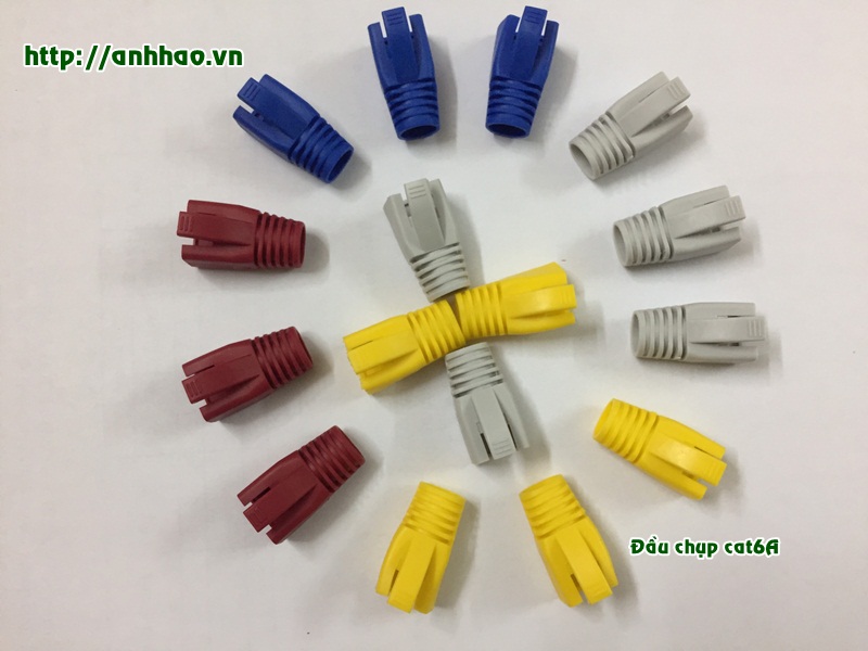 Đầu Boot Color cat6A, cat7 các màu xanh, đỏ, vàng, xám